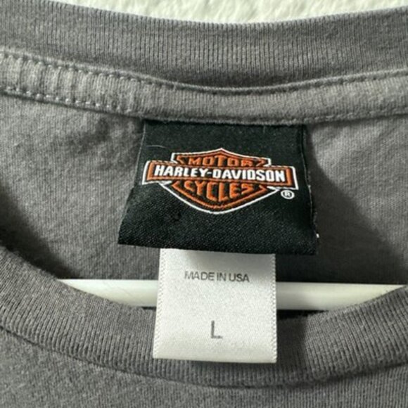 Harley-Davidson Dripping Oil Can Central Texas Old School T-Shirt Mens Large - Picture 7 of 11